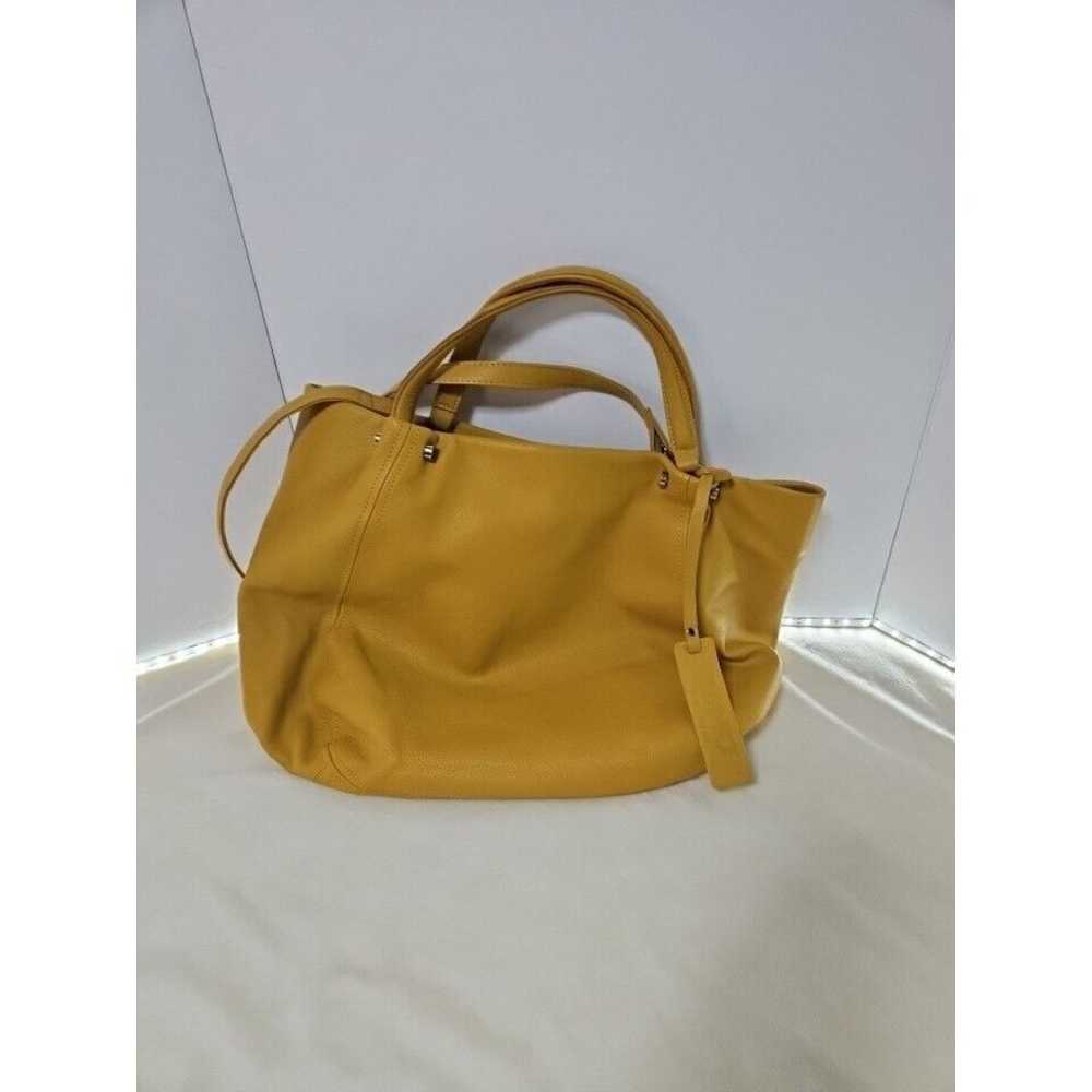 Tano Made In ITALY Yellow Leather Slouchy Hobo Ba… - image 1