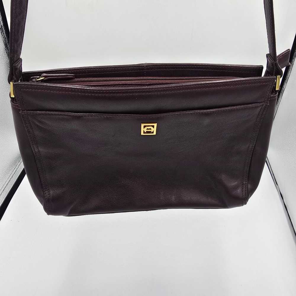 ETIENNE AIGNER Vtg Genuine Leather Cross Body Pur… - image 2