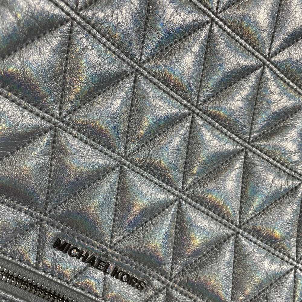 Michael Kors Silver/holo mini backpack - image 3