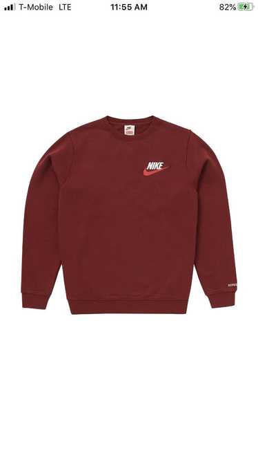 Supreme Supreme Nike Crewneck (Burgundy) size Medi