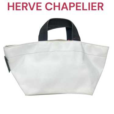 HERVE CHAPELIER Mini Tote Bag Boat Shape White