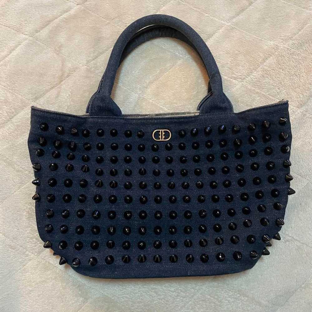 DIAVEL Diavel Studded Navy Tote Bag - image 2