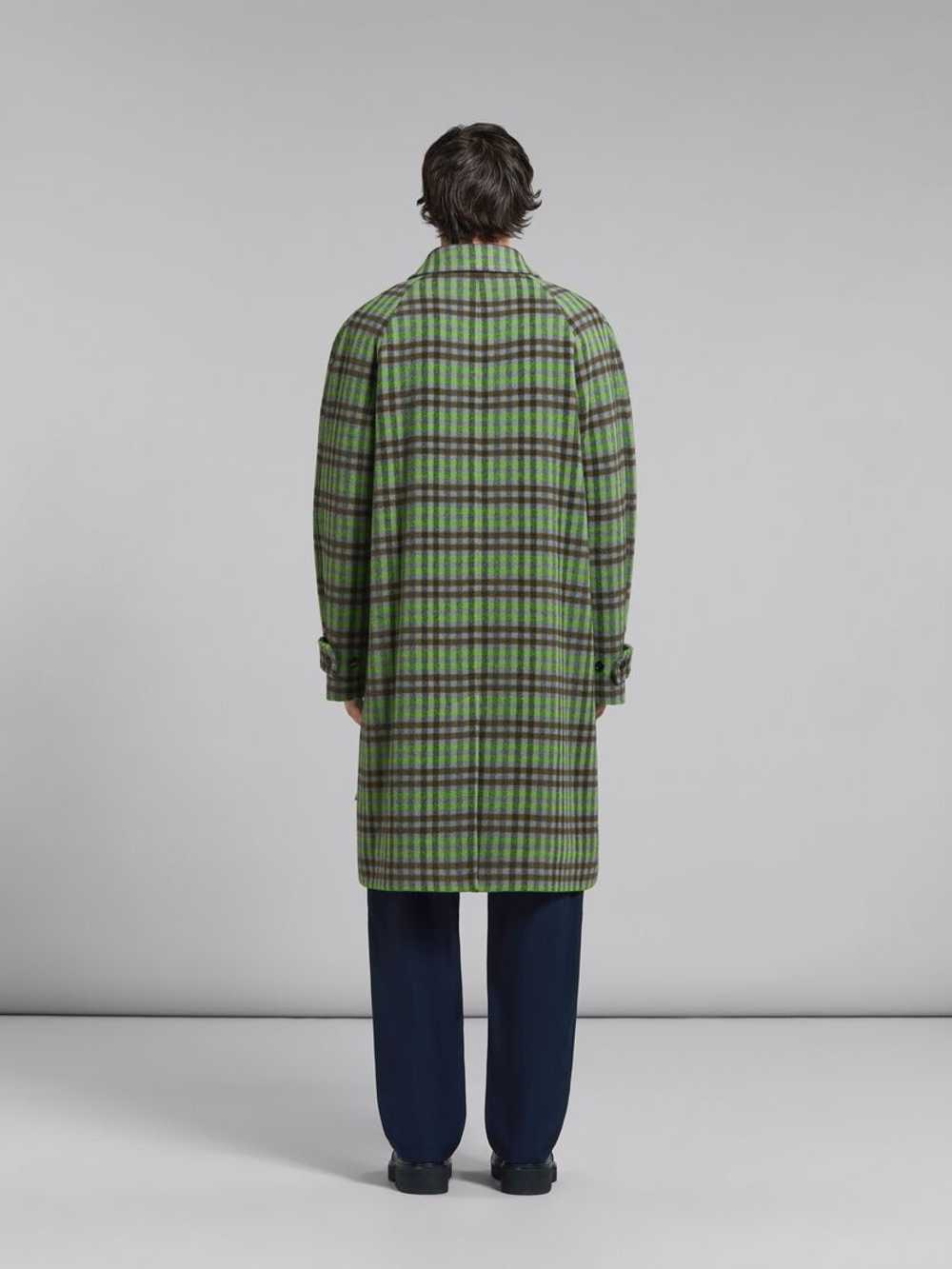 Marni o1w1db10125 Check Pattern Wool Coat in Mult… - image 4