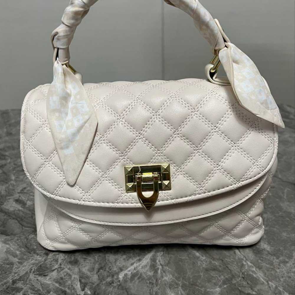 White Quilted Handbag - image 1