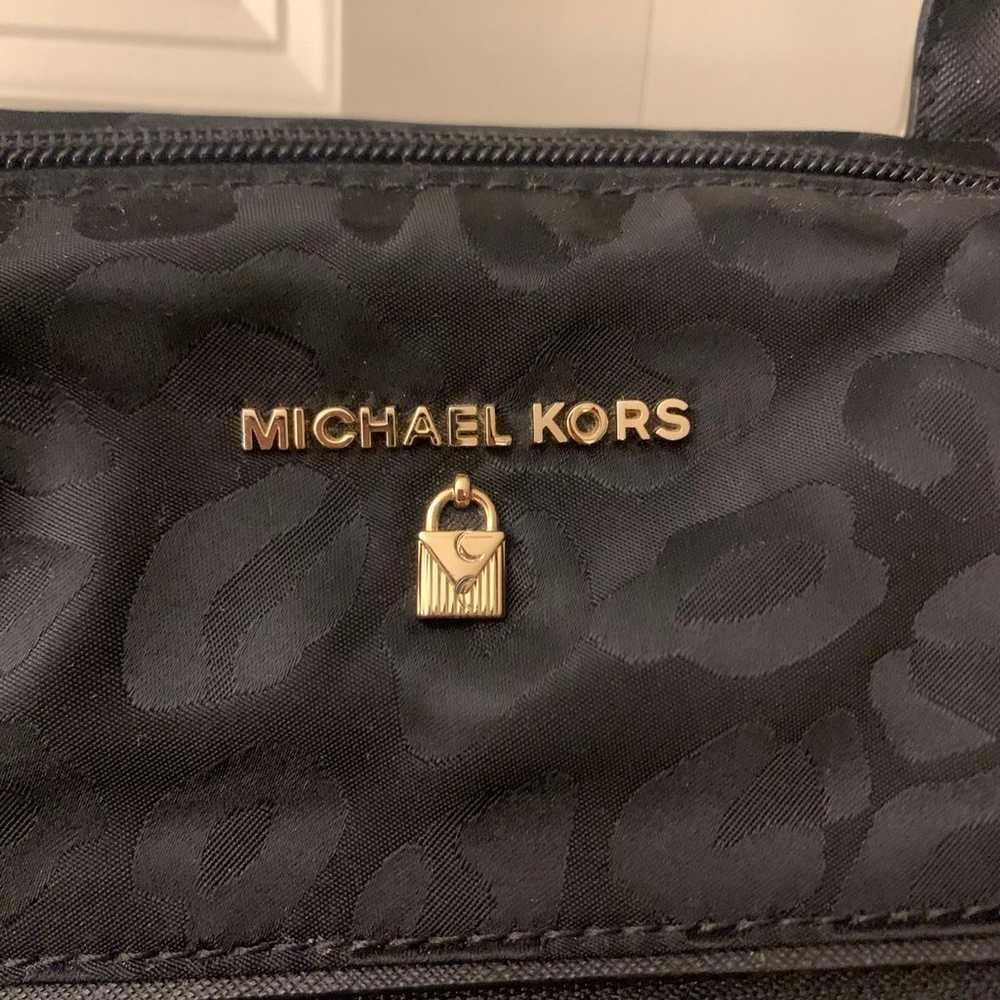 Michael Kors Kelsey Black Leopard Bag - image 3