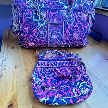 Vera Bradley duffel bag with matching bag - image 1