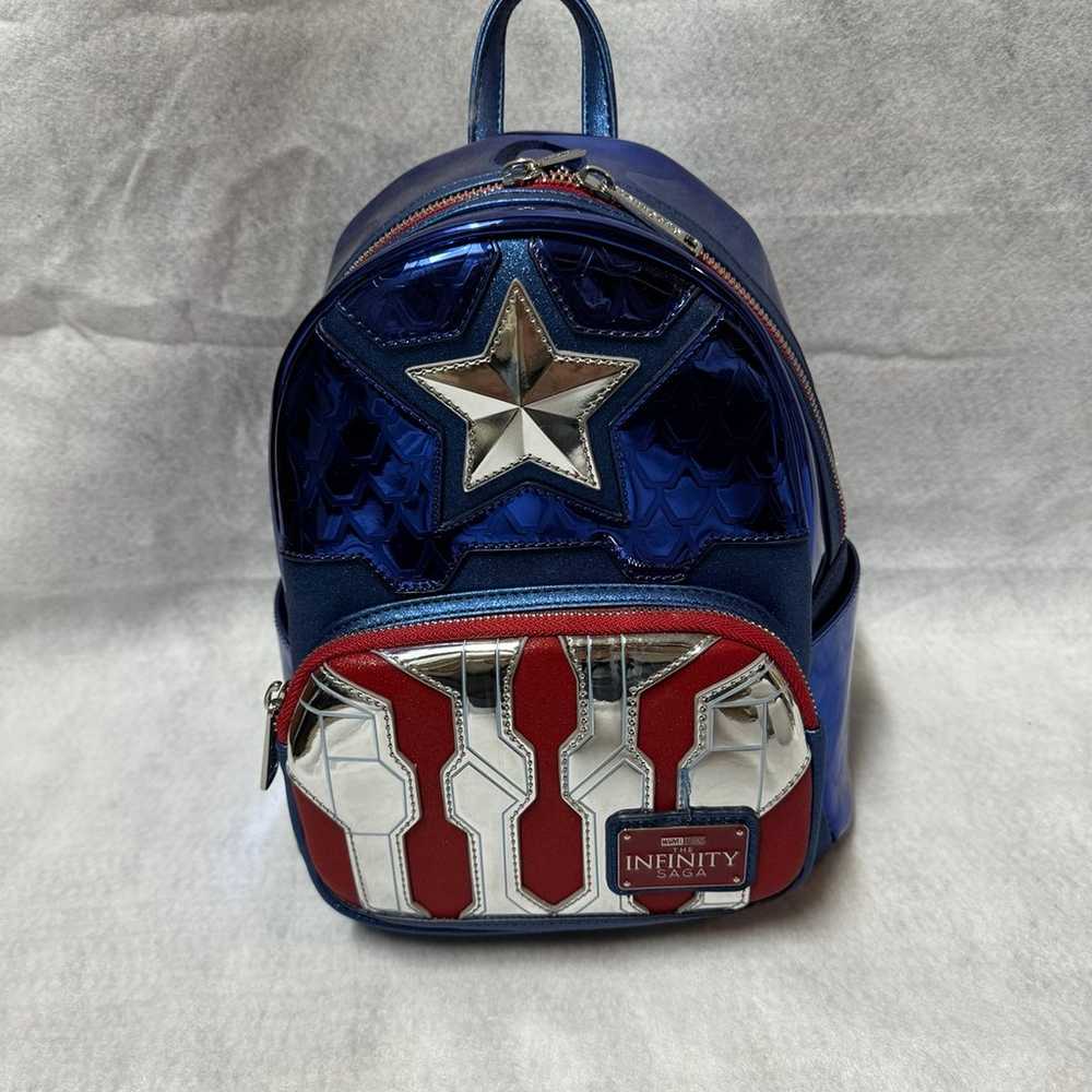 Loungefly Marvel Metallic Captain America Cosplay… - image 1