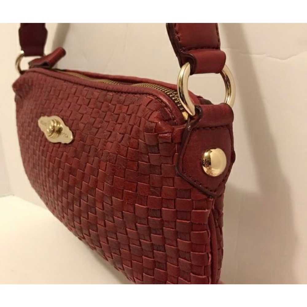 Elliot and Lucca Red Leather Weaved Bag - image 2