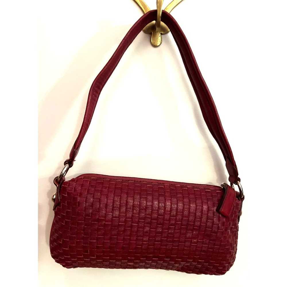 Elliot and Lucca Red Leather Weaved Bag - image 3