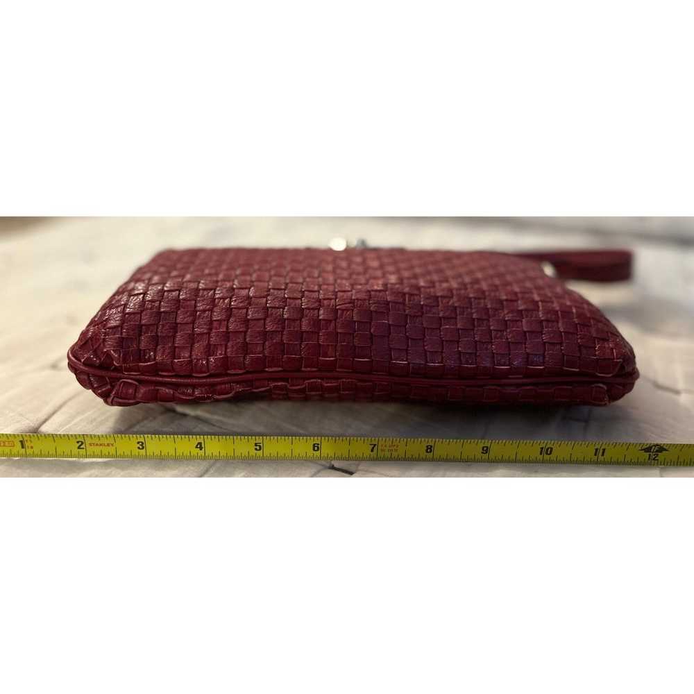 Elliot and Lucca Red Leather Weaved Bag - image 8