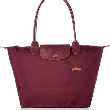 Burgundy Nylon Shoulder Bag - image 1