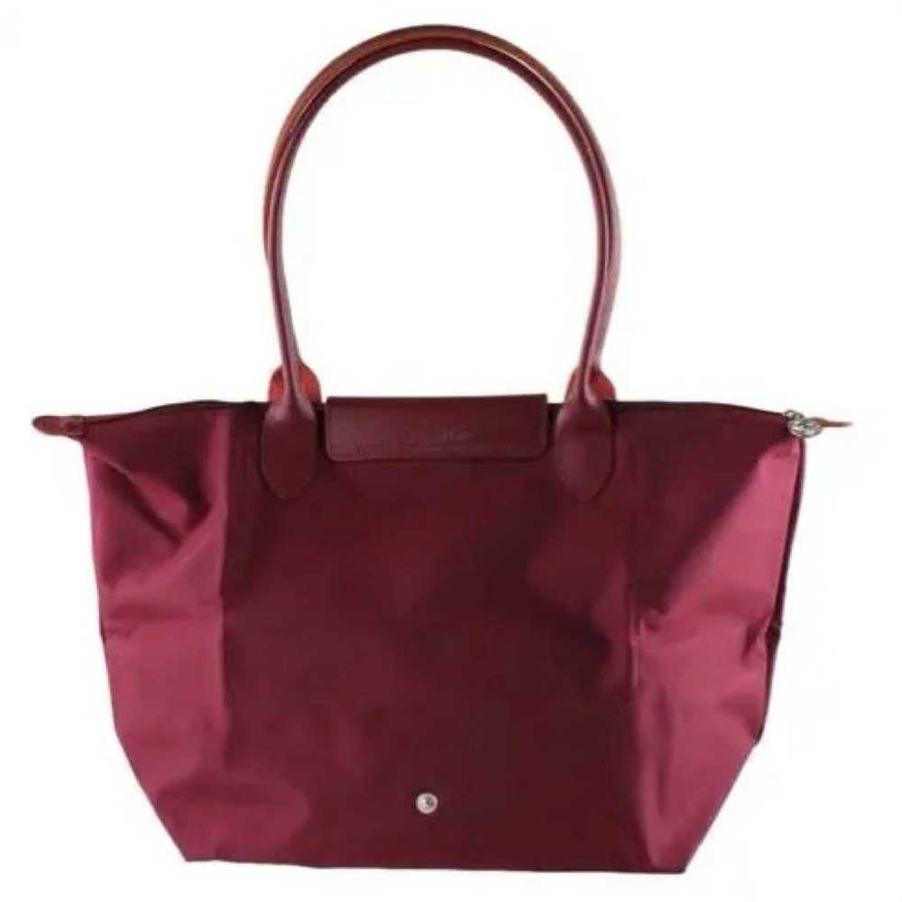 Burgundy Nylon Shoulder Bag - image 2