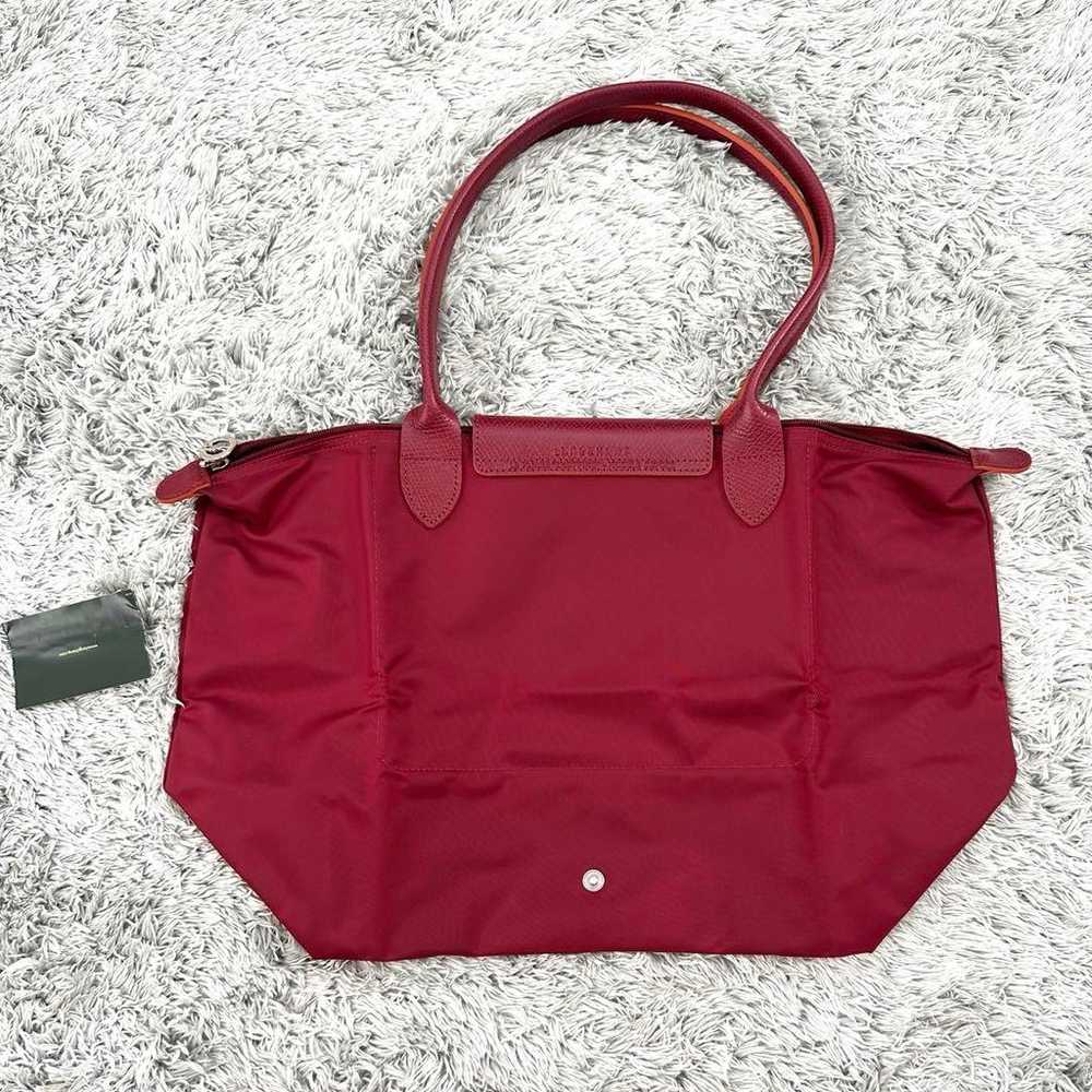 Burgundy Nylon Shoulder Bag - image 6