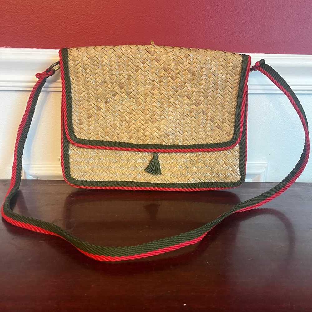 Vintage Wicker Purse Made in Italy - image 1