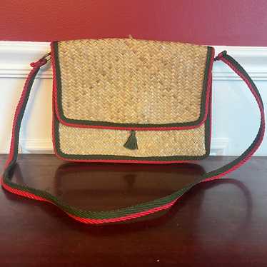 Vintage Wicker Purse Made in Italy - image 1