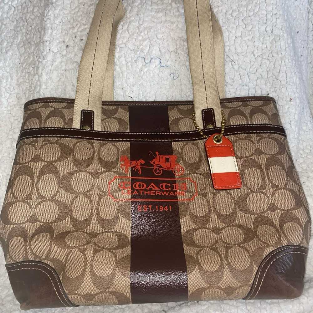 Coach Tan Bag - image 1