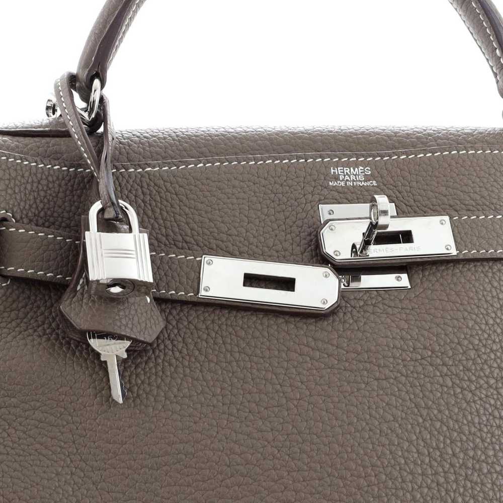 Hermès Kelly 32 leather handbag - image 7