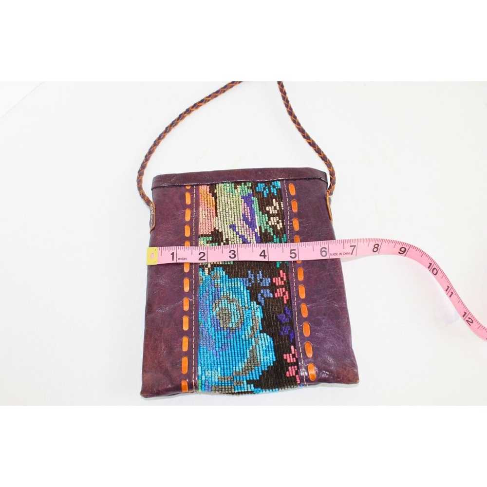 Altiplano Purse Crossbody Bag Leather Tapestry Bo… - image 7