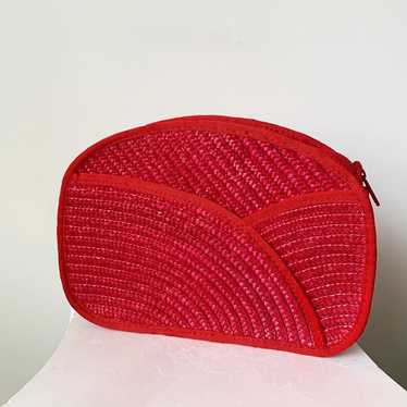 red woven purse - image 1