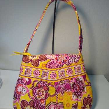 Vera Bradley Purse Bali Gold Paisley Florals