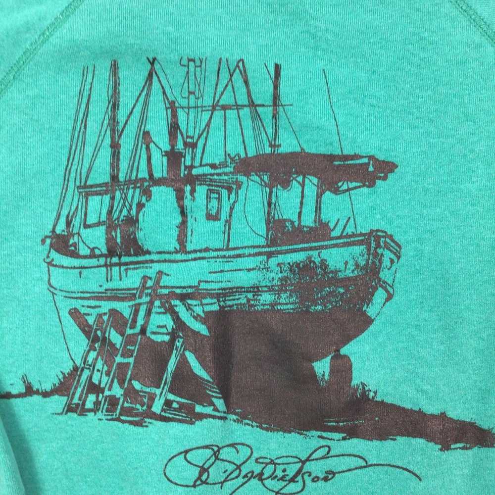 Hanes Vintage 80s fishing vessel troller crewneck… - image 3