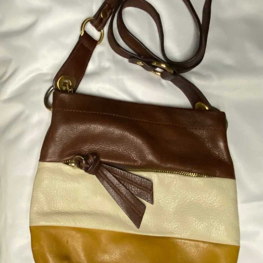 EUC B MAKOWSKY TRI COLOR CROSSBODY BAG - image 1