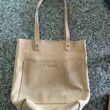 Parker Clay Caroline Leather Tote Sand Original