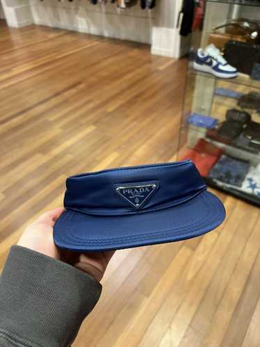 Prada Prada Re-Nylon Visor Hat Navy