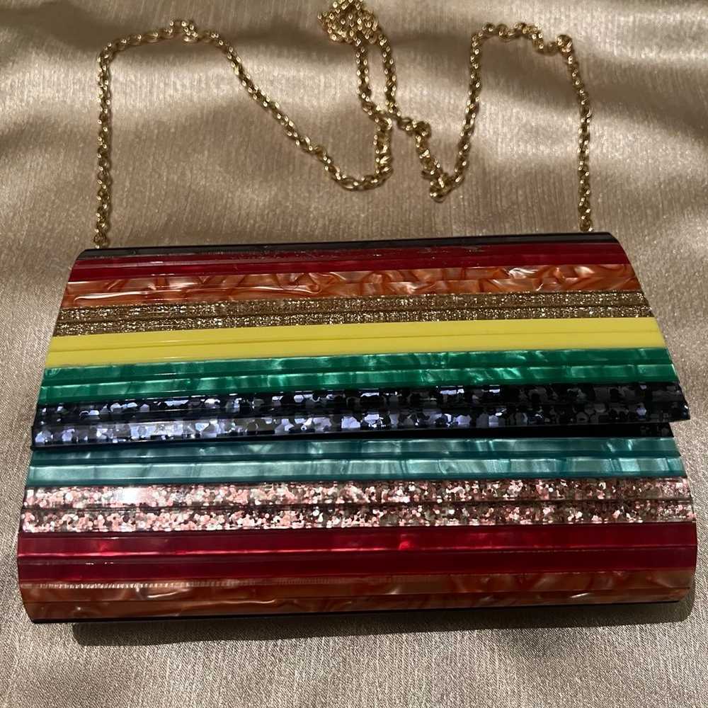 AUTHENTIC Kurt Geiger London Rainbow Party Envelo… - image 1