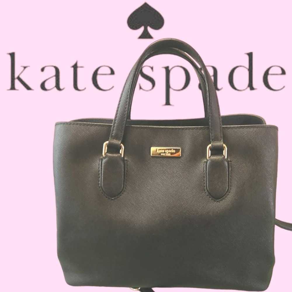 KATE SPADE saffiano leather top handle crossbody … - image 1