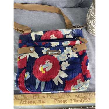 Rosetti Floral Design Purse with a Faux Leather S… - image 1