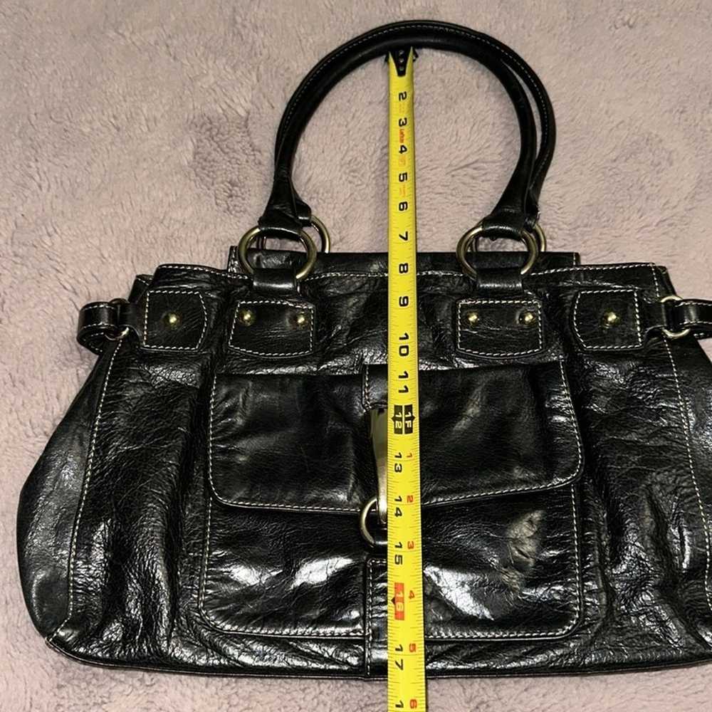 Adorable Black Leather Barr + Barr Vintage Purse - image 10