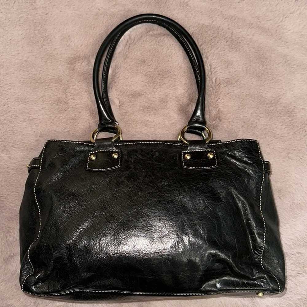 Adorable Black Leather Barr + Barr Vintage Purse - image 2