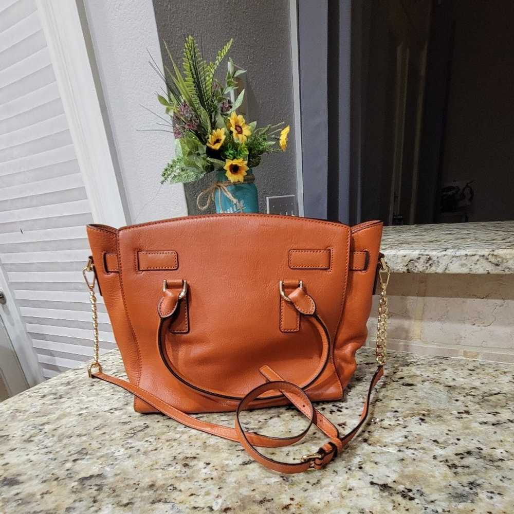 Michael Kors Orange Leather Tote Bag - image 8