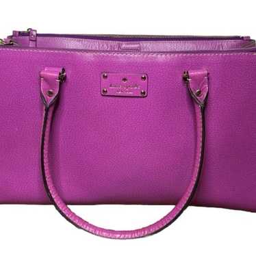 Kate Spade Orchid Purple Large Leather Shoulder Ba