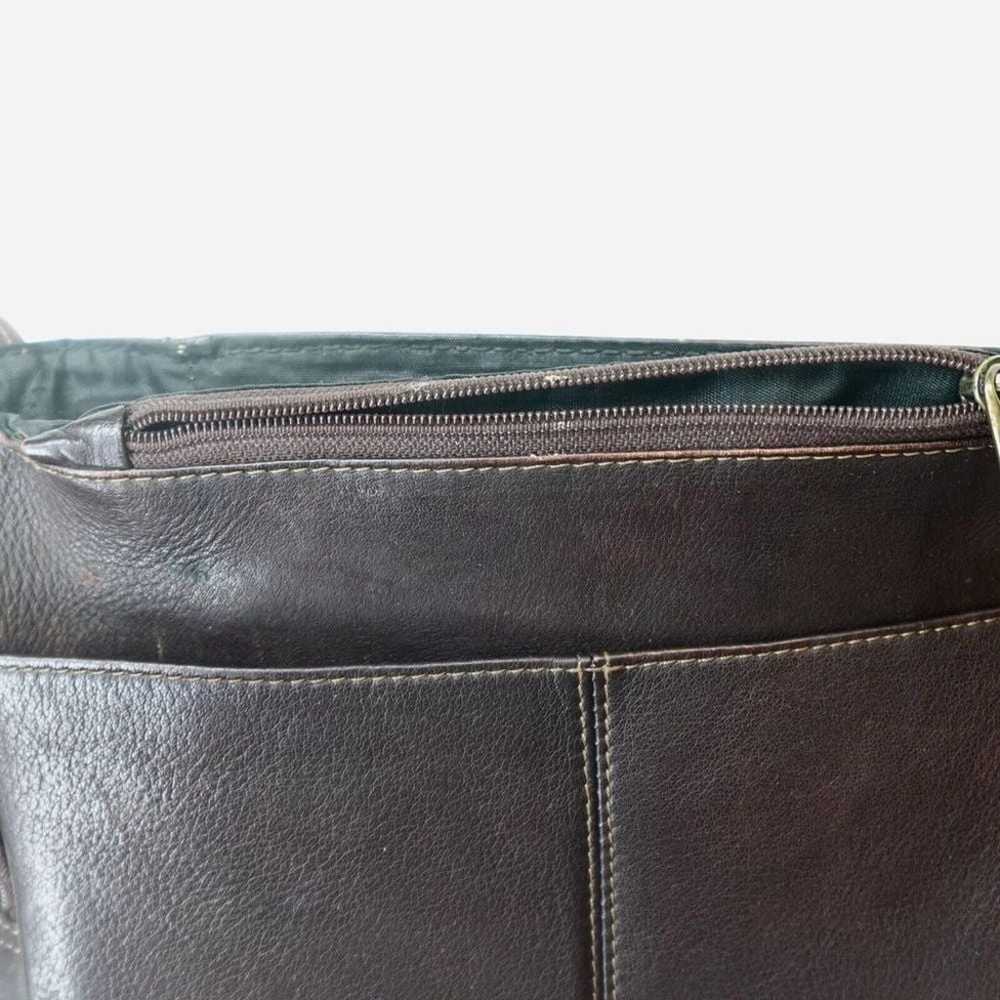 Vintage Leather Messenger Crossbody Shoulder Bag … - image 12