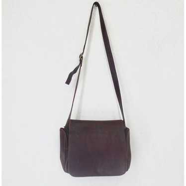 Vintage Leather Messenger Crossbody Shoulder Bag … - image 1