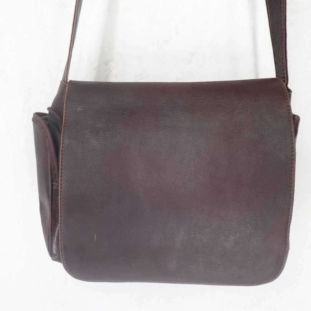 Vintage Leather Messenger Crossbody Shoulder Bag … - image 3