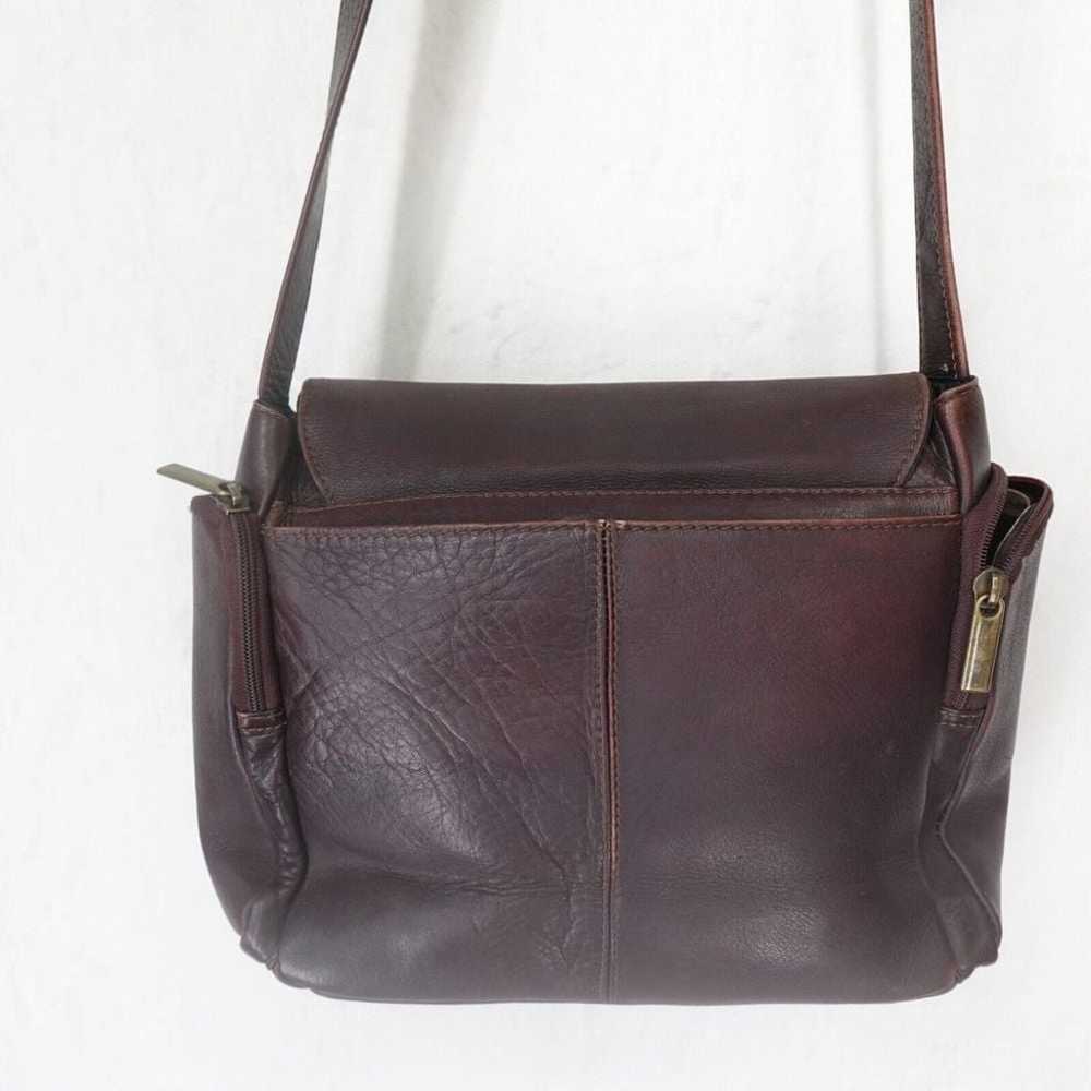 Vintage Leather Messenger Crossbody Shoulder Bag … - image 4