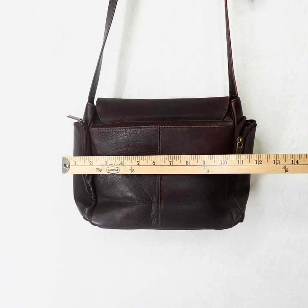 Vintage Leather Messenger Crossbody Shoulder Bag … - image 5