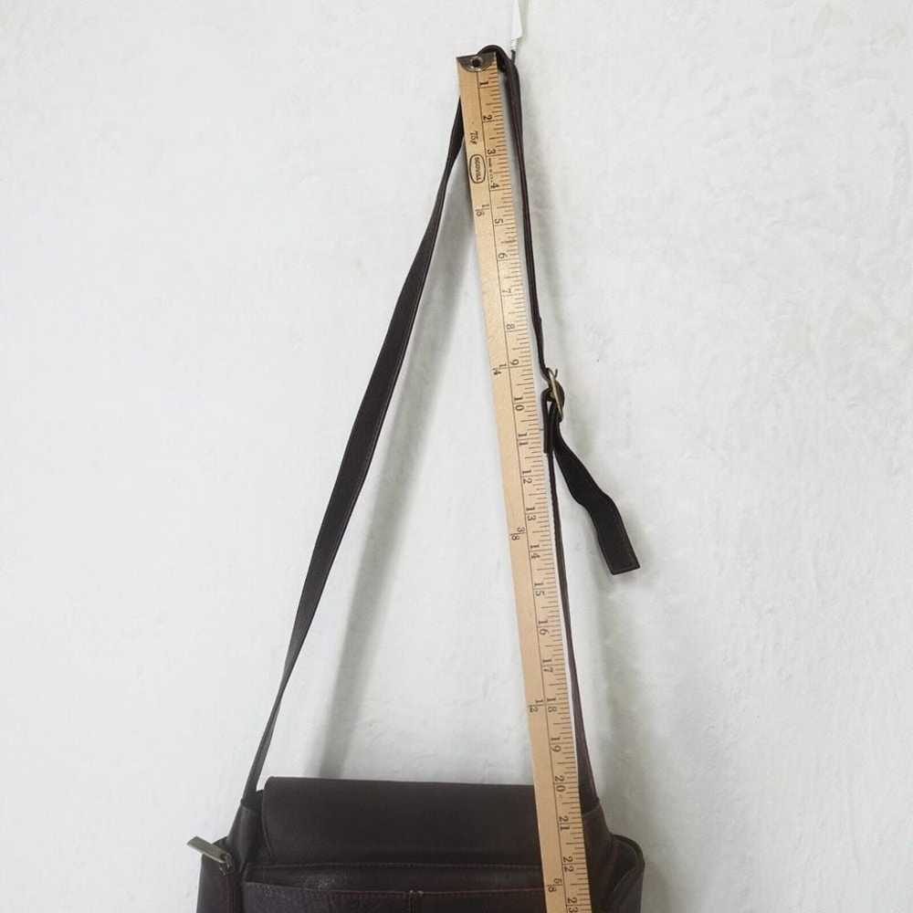 Vintage Leather Messenger Crossbody Shoulder Bag … - image 7