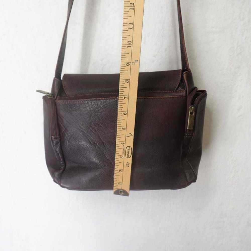 Vintage Leather Messenger Crossbody Shoulder Bag … - image 8