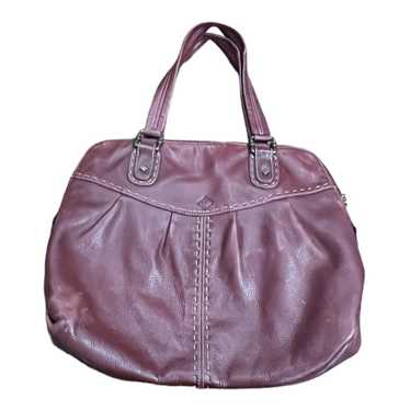 Eileen West Quality LEATHER LARGE Hobo w Accent S… - image 1