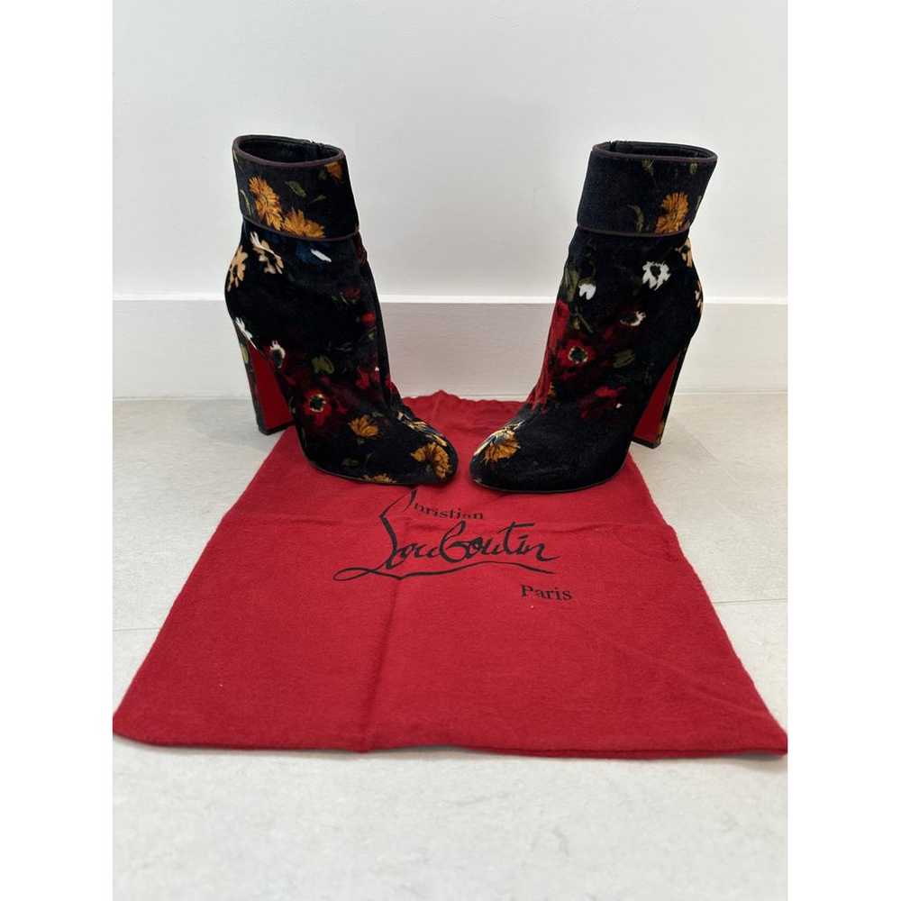 Christian Louboutin Velvet boots - image 2