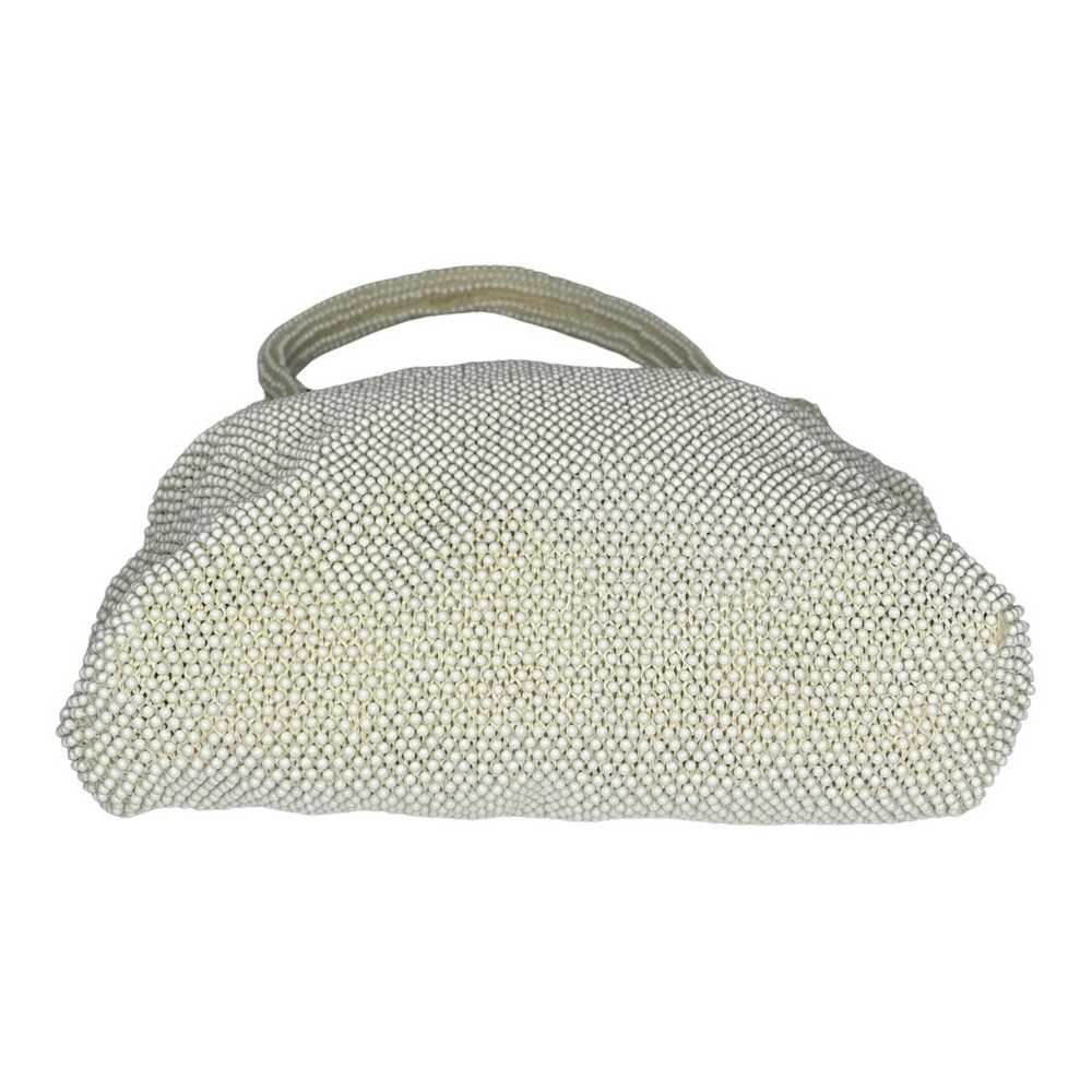 Vintage Pearly Beaded Kisslock HANDBAG Purse Gold… - image 5