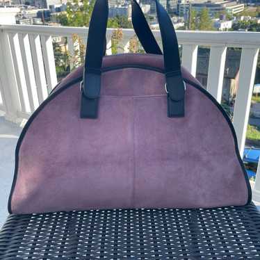 Banana Republic  xlarge suede handbag lavender/bla