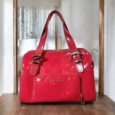 Ted Baker Red Patent Leather Medium Shoulder Bag