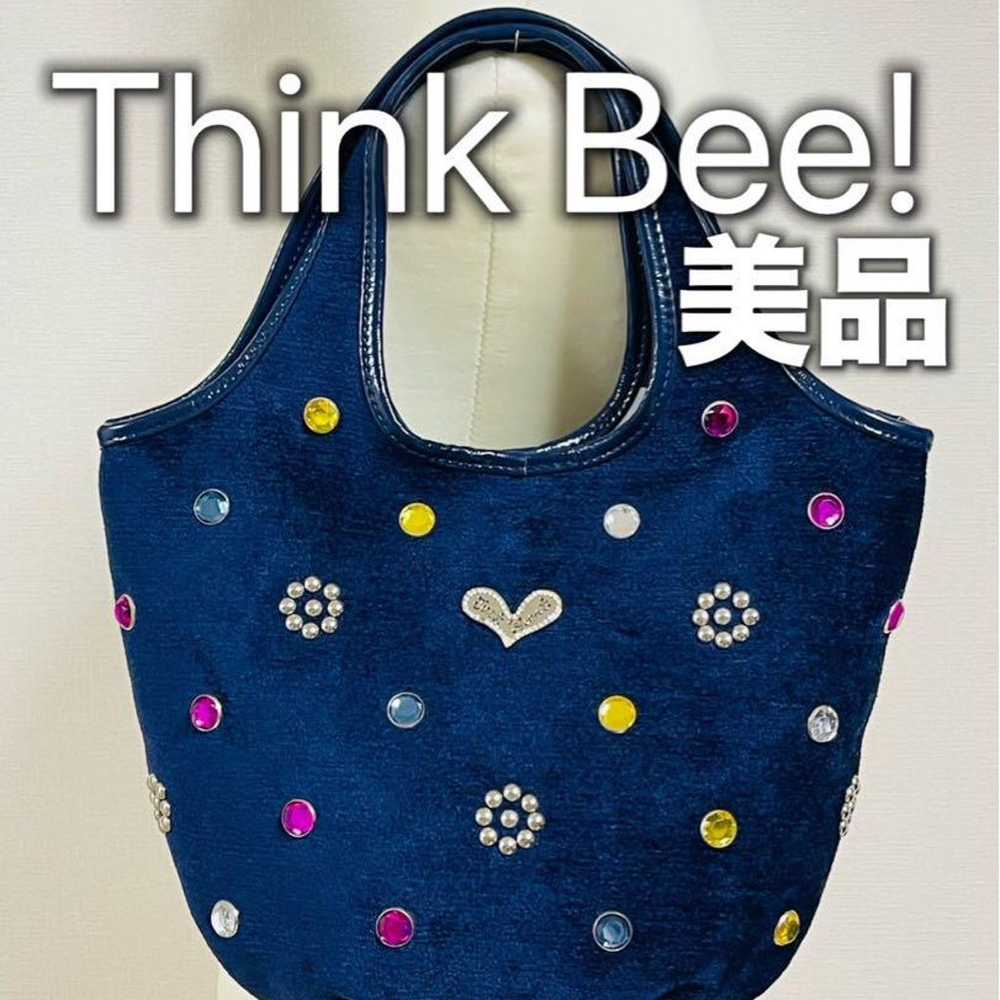 Think Bee! Navy Handbag Tote Bag - Excellent Cond… - image 1