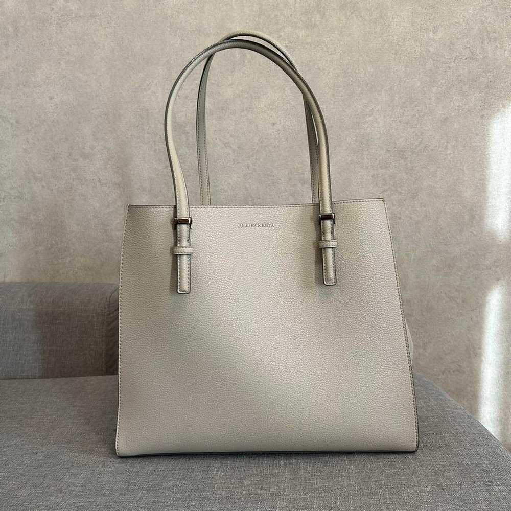 CHARLES & KEITH Classic Double Handle Tote Bag - image 1