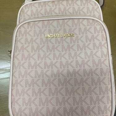 MICHAEL KORS Pink Shoulder Bag with MK Logo